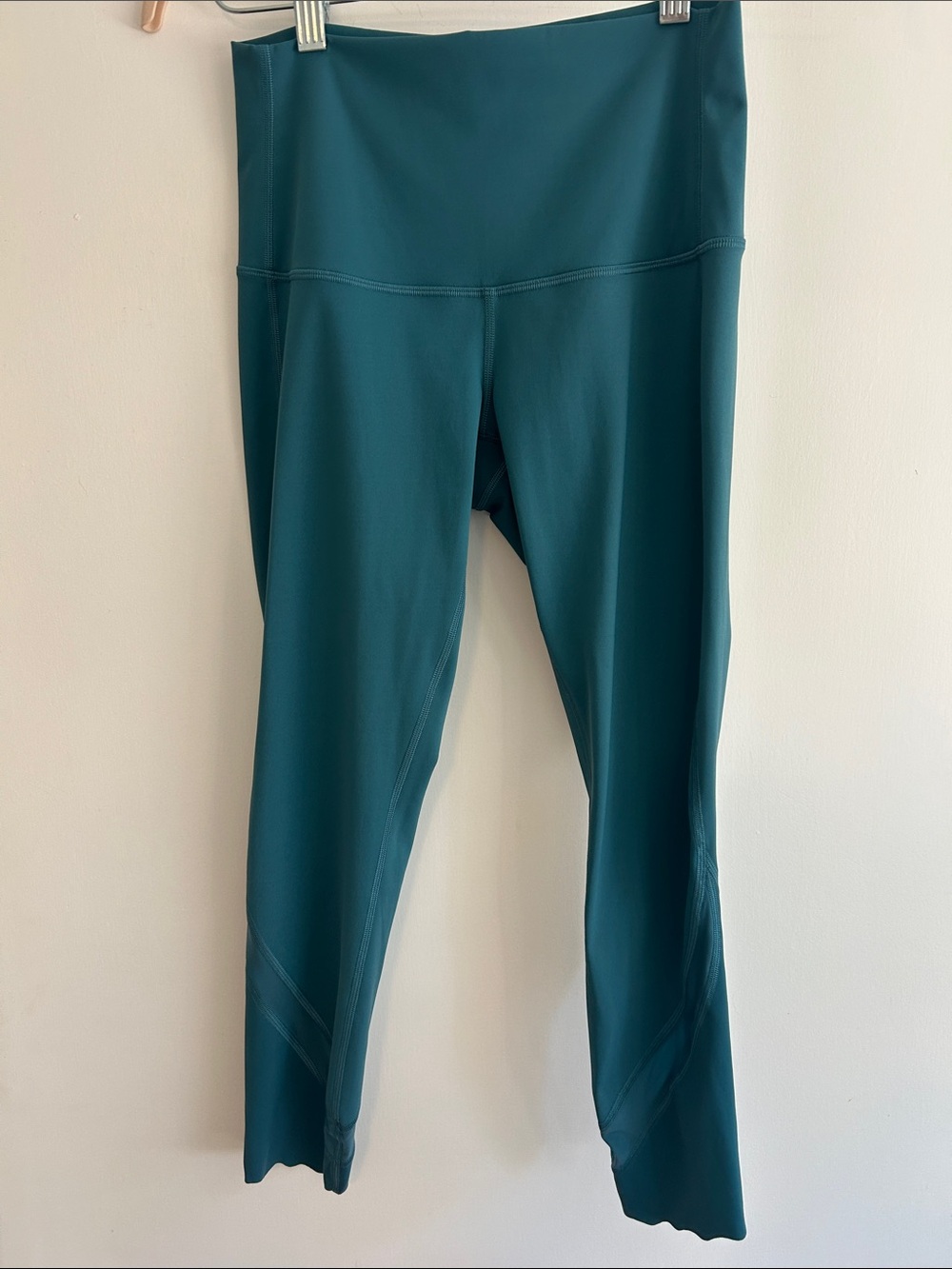 Lululemon Teal High-Rise Leggings scalloped ankle